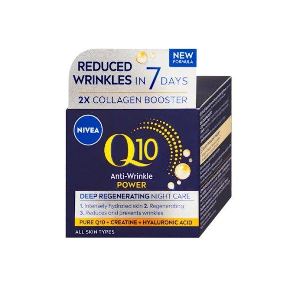 Nivea Regeneráló ránctalanító éjszakai krém Q10 Power 50 ml