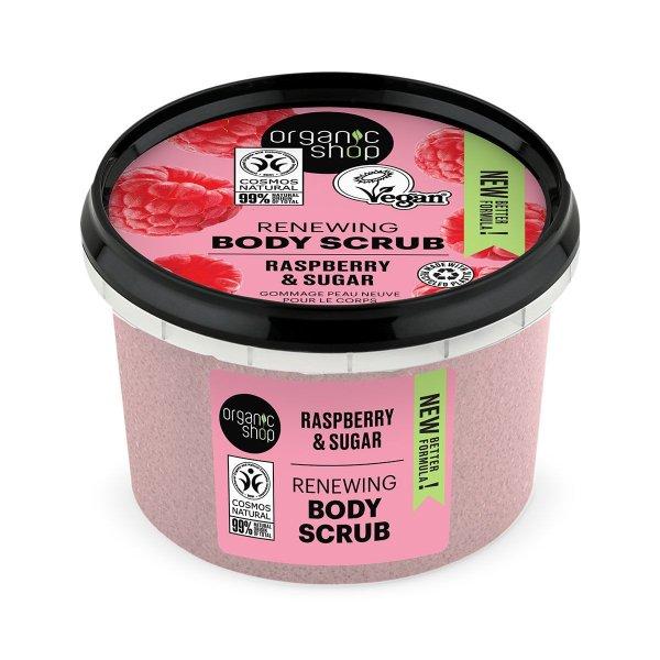 Organic Shop Megújító testradír Málna és cukor (Renewing Body Scrub) 250
ml