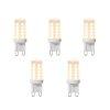 5 darabos kszlet G9 dimmelhet LED izzk 3W 280 lm 2700K