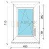 Gealan 50x70 egyszrny buk-nyl manyag ablak 3 rteg v