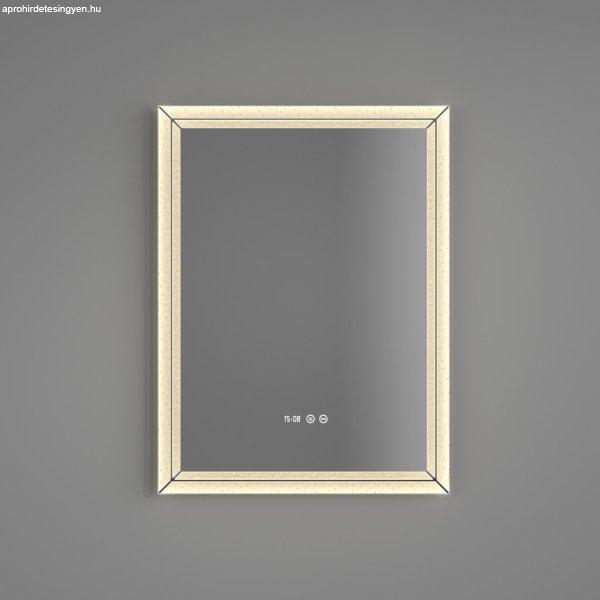 Welland Type-E05 LED tükör - LED tükör - fényerő + színhőfok állítás
+ páramentesítő + óra - 60 x 80 cm