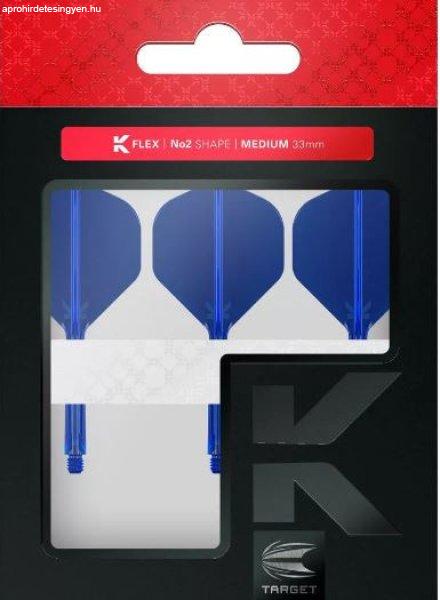 Darts toll és szár egyben Target K-Flex kék, No2 toll és közepes szár