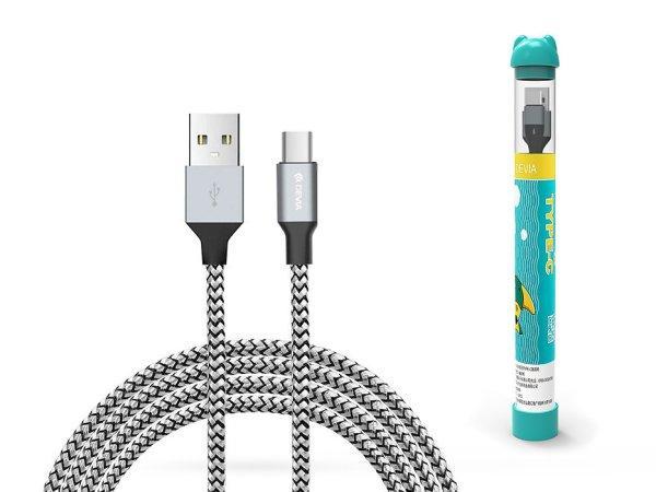Devia USB - USB Type-C töltő- és adatkábel 1 m-es vezetékkel - Devia Tube
for Type-C USB 2.4A - ezüst/fekete