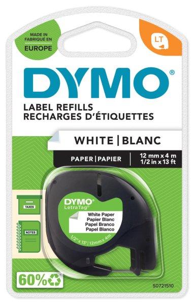 Dymo 72150 fehér alapon fekete eredeti feliratozó szalag (S0721510)