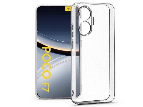 Haffner Clear Case kameravédős szilikon tok - Xiaomi Poco F7 5G/Redmi Turbo 4
Pro 5G - átlátszó