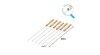 6 db 30 cm-es fm saslik plca fa fogantyval