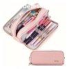 Divatos Tbbrteg Dupla rekeszes Tolltart, Pink DK1514948-