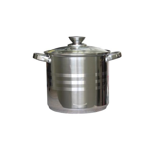 Fazék Inox 11,1 Literes Üveg Fedővel 26cm 5949062800751
