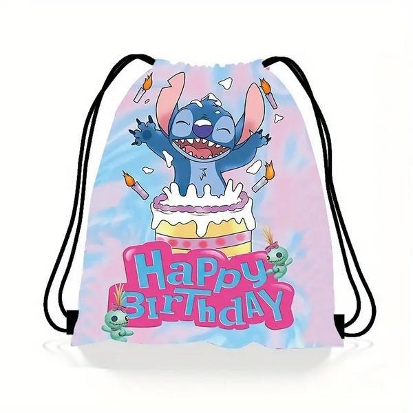 Disney Stitch Tartós Poliészter Tornazsák – Happy Birthday UX132835-HB