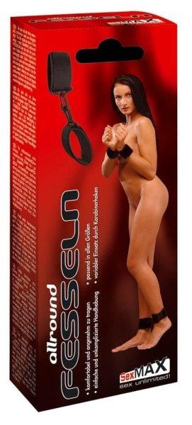 SexMax Csukló és boka rögzítő szett (Fekete)