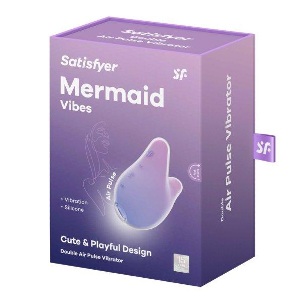 Satisfyer Mermaid Vibes léghullámos csiklóizgató (Lila-rózsaszín)