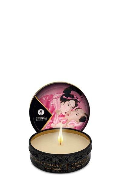 Shunga - masszázsgyertya - rózsa (30ml)