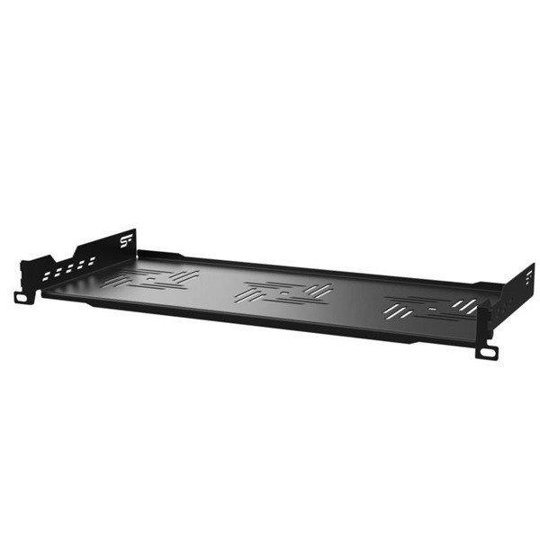 Stalflex B-RSF19-1U-200B 19" 1U 200mm mély 2 ponton rögzíthető fekete
fix tálca
