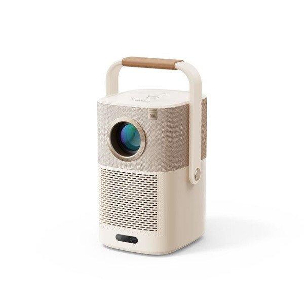 YABER T2 Plus 1080P 450L bézs hordozható beépített akkumulátoros projektor