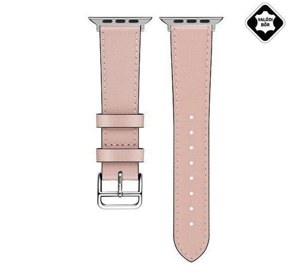 Pótszíj (univerzális, 20mm, valódi bőr, levarrt szél) RÓZSASZÍN Garmin
Vivomove 5, Huawei Watch GT 2 42mm, Samsung Galaxy Watch Active 2 44mm
(SM-R820N)