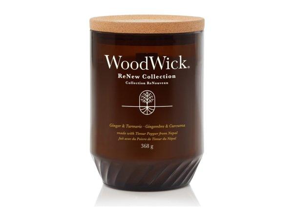 WoodWick Illatgyertya ReNew nagy üveg Ginger & Turmeric 368 g