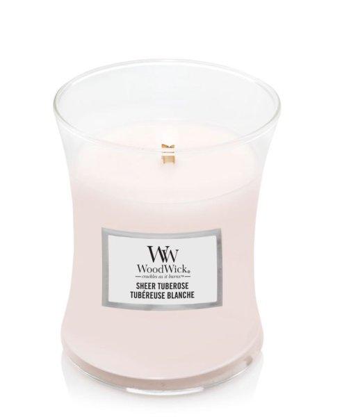 WoodWick Illatgyertya váza Sheer Tuberose 275 g
