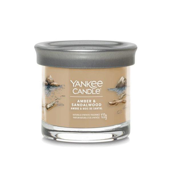 Yankee Candle Illatgyertya Signature tumbler kicsi Amber & Sandalwood 122 g