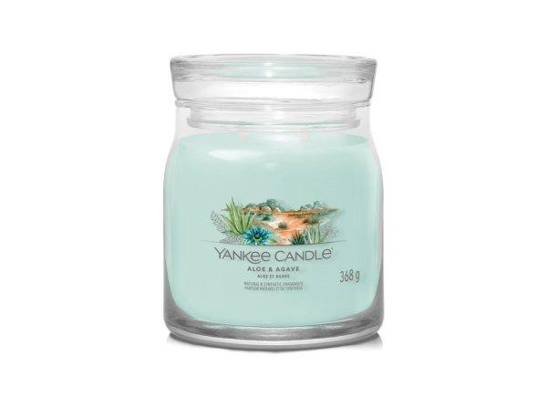 Yankee Candle Illatgyertya Signature üveg közepes Aloe & Agave 368 g