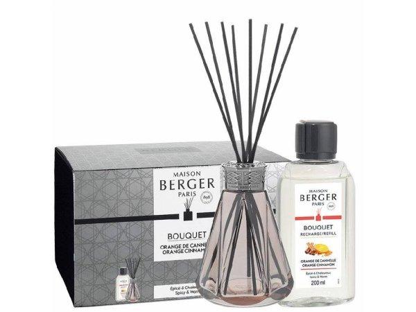 Maison Berger Paris Aroma diffúzor ajándékcsomag Pyramide vintage rózsaszín
+ utántöltő Orange Cinnamon 200 ml