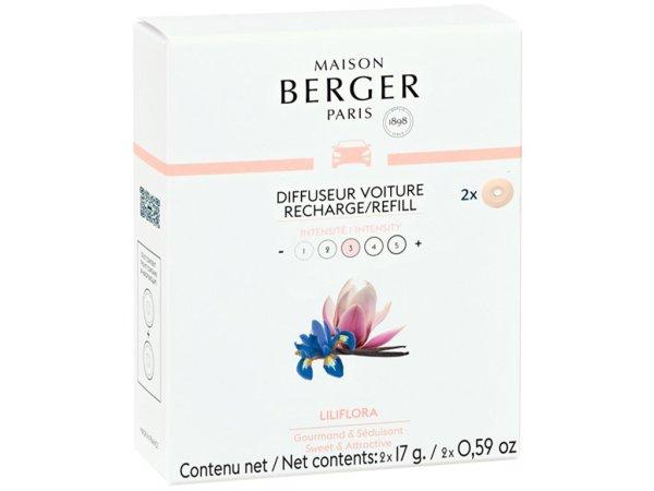 Maison Berger Paris Autóillatosító diffúzor utántöltő Magnólia Liliflora
(Car Diffuser Recharge/Refill) 2 db