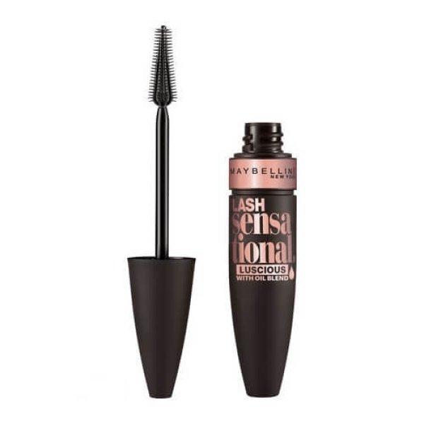 Maybelline Dúsító hatású szempillaspirál (Lash Sensational Luscious
Mascara) 9,5 ml Very Black