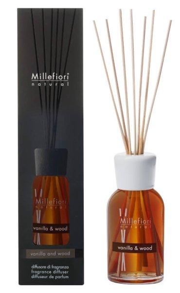 Millefiori Milano Aroma diffúzor Natural Vanila & Wood 250 ml