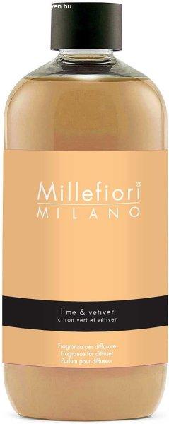 Millefiori Milano Diffúzor utántöltő Natural Lime & Vetiver 500 ml