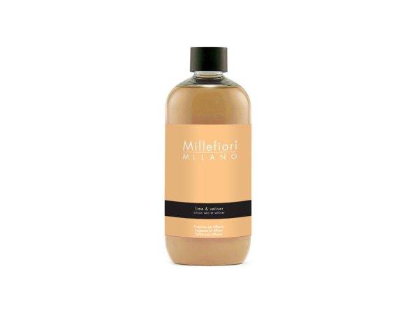 Millefiori Milano Utántöltő aromadiffúzorhoz Natural Lime & Vetiver 250 ml