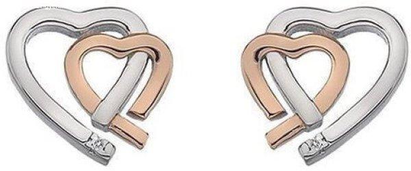 Hot Diamonds Női bicolor fülbevaló Hot Diamonds Love DE532