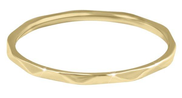 Troli Minimalista gyengéd kivitelezésű aranyozott gyűrű Gold 62 mm