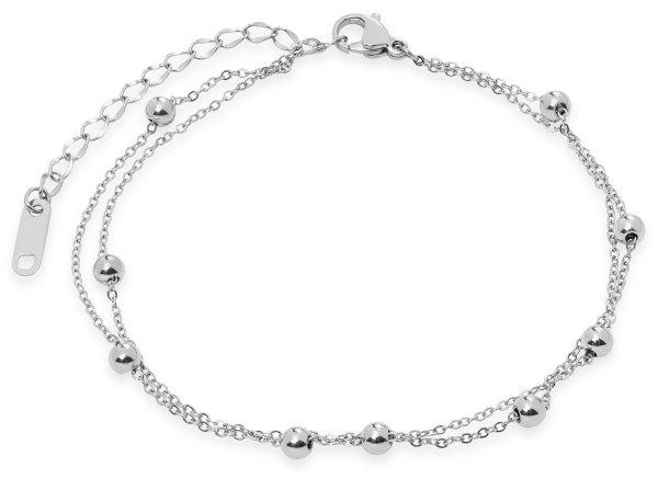 Troli Modern acél karkötő Cube Silver