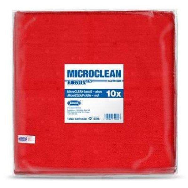 Törlőkendő, univerzális, 10 db, 32x32 cm, BONUS "MicroCLEAN",
piros