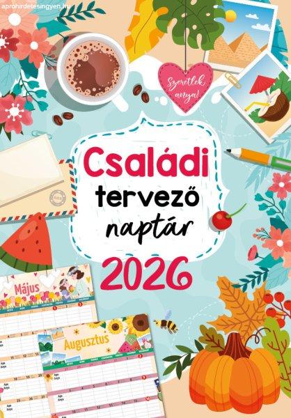 2026 Naptár: Családi tervező