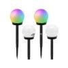 4 db sznes RGB napelemes kerti gmb lmpa 10 cm