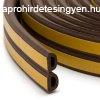 ntapads ajt- ablakszigetel (D profil, 6 m, barna 9 mm)