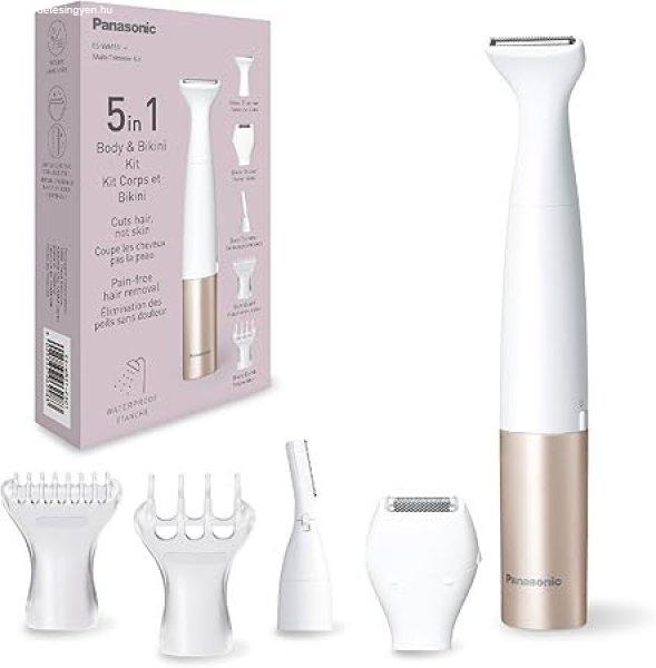 Panasonic ES-WM31 5 az 1-ben női testszőrtelenítő és bikinivonal trimmelő
– vízálló, elemes, cserélhető fejekkel
