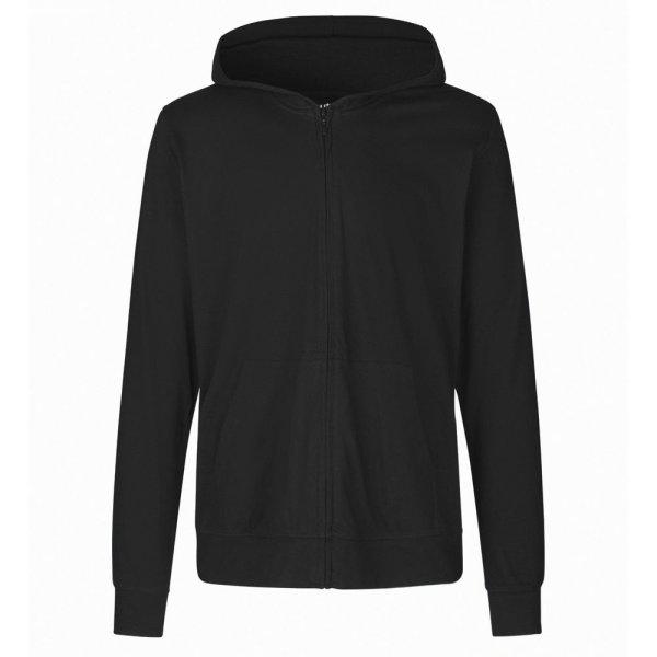 Neutral Könnyű cipzáras pulóver kapucnival organikus Fairtrade biopamutból
- Fekete | 3XL