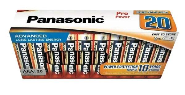 Panasonic Pro Power LR03,AAA alkáli mikró elem Box/20