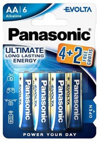 Panasonic Evolta AA ceruza elem (LR6) Bl4+2