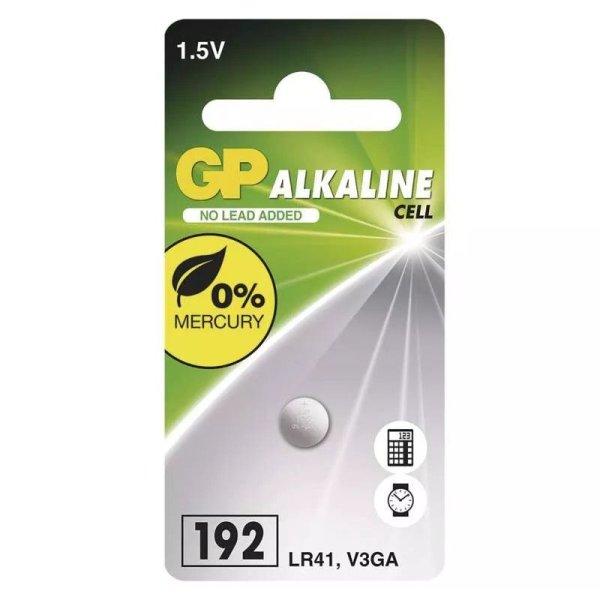 EMOS GP Alkáli laposelem 192F (LR41) 1BL