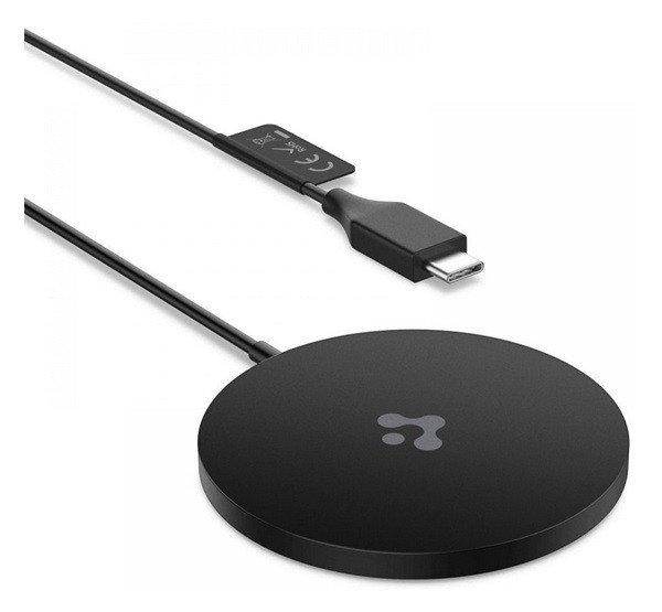 SPIGEN PF2009 asztali töltő Type-C aljzat (7.5W, wireless + Type-C tápkábel)
FEKETE