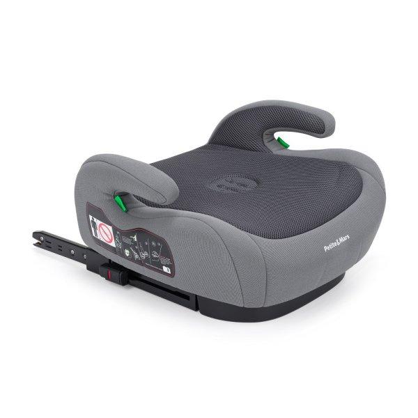 Petite&Mars Optimus Ülésmagasító Pro i-Size Grey Air 125 - 150 cm (22-36 kg)