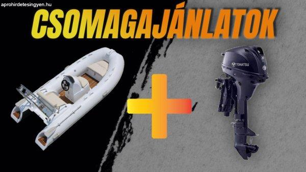 Dawn Marine RIB 390C fekete-fehér + Tohatsu MFS 20E EPTS