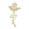 Troli Aranyozott bross Virgz rzsa Gold