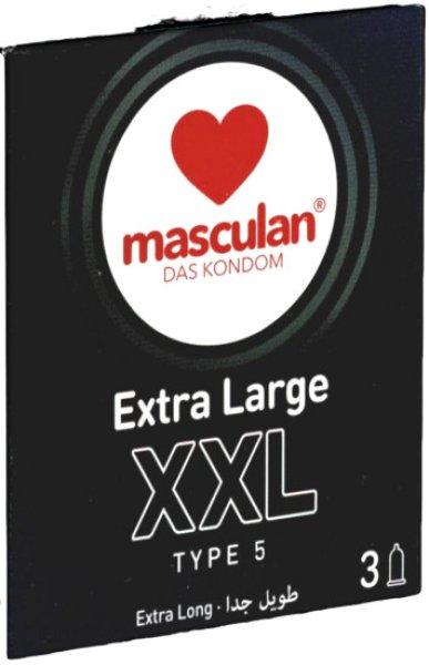 Masculan Single: Typ 5 (XXL), 3 condoms
