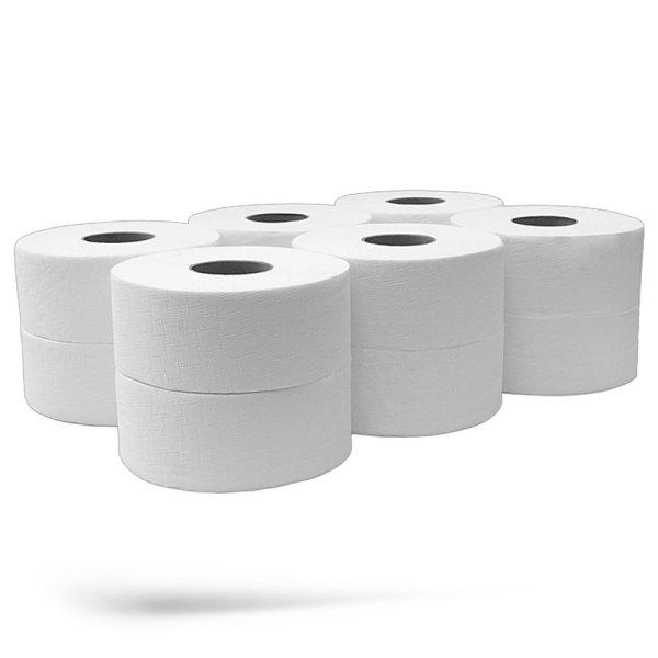Toalettpapír 2 rétegű közületi átmérő: 27 cm 100 % cellulóz 360
m/tekercs 6 tekercs/csomag_Bluering®N2C360_hófehér_CUP