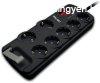 AEG PDU-GE7 Tlfeszltsgvd Kapcsolval 7DIN 1,8m Black