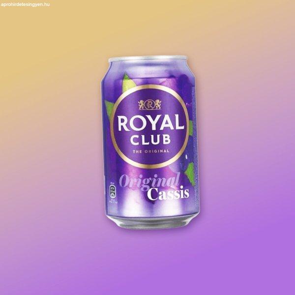 Royal Club Cassis bogyós gyümölcs ízű szénsavas üdítő 330ml DRS