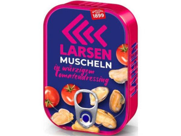 Larsen kagyló 110g Fűszeres Paradicsommártásban